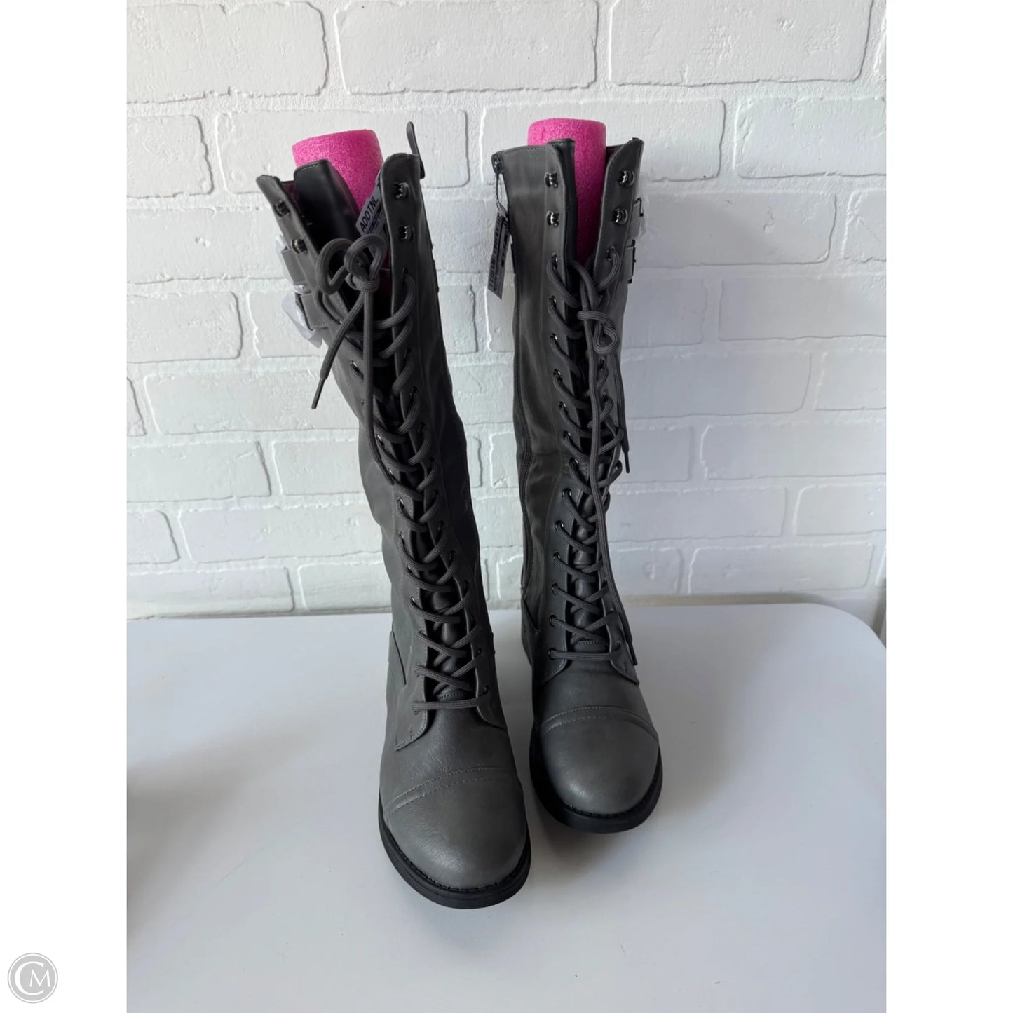 Boots Knee Flats By Dream Pairs In Grey, Size: 8.5