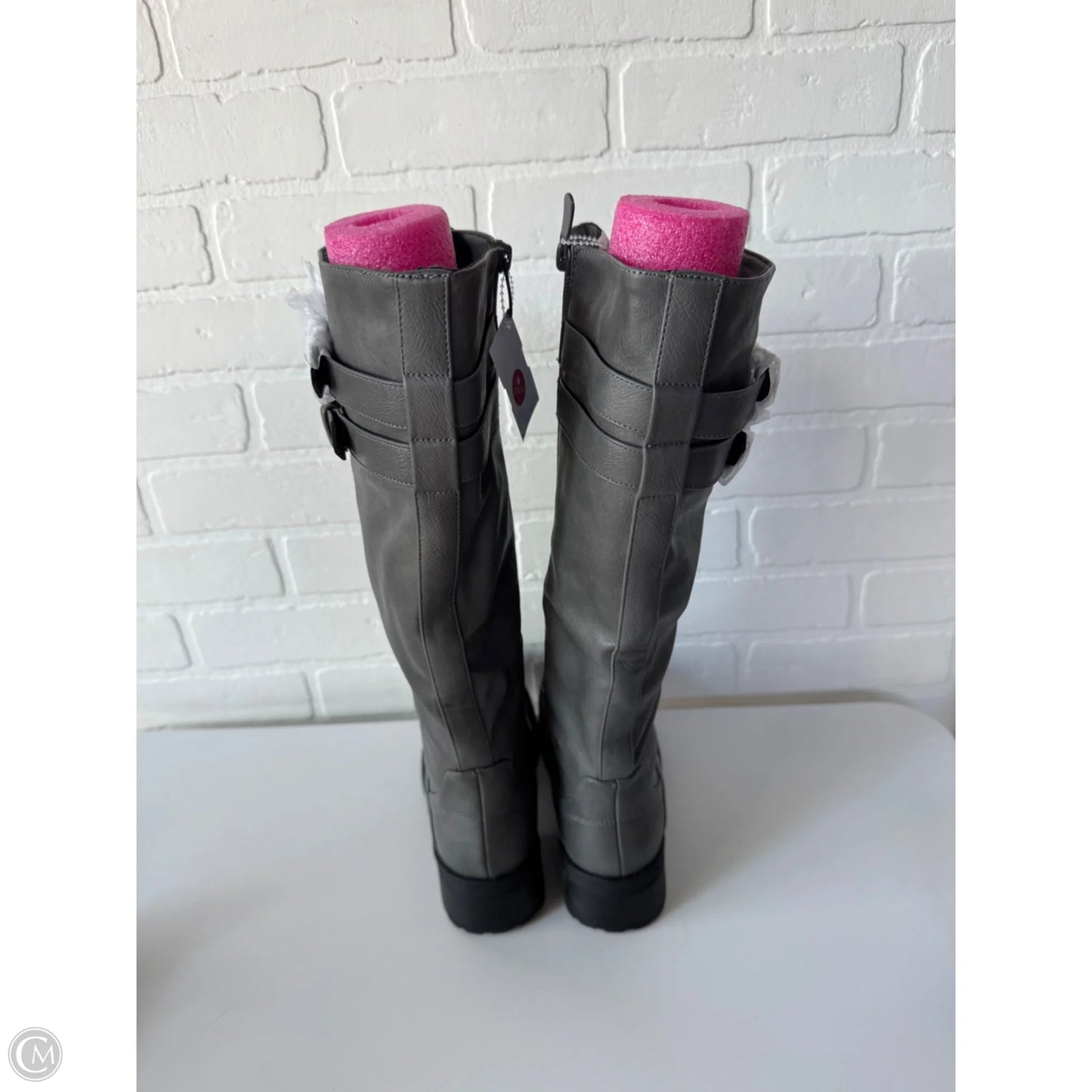 Boots Knee Flats By Dream Pairs In Grey, Size: 8.5