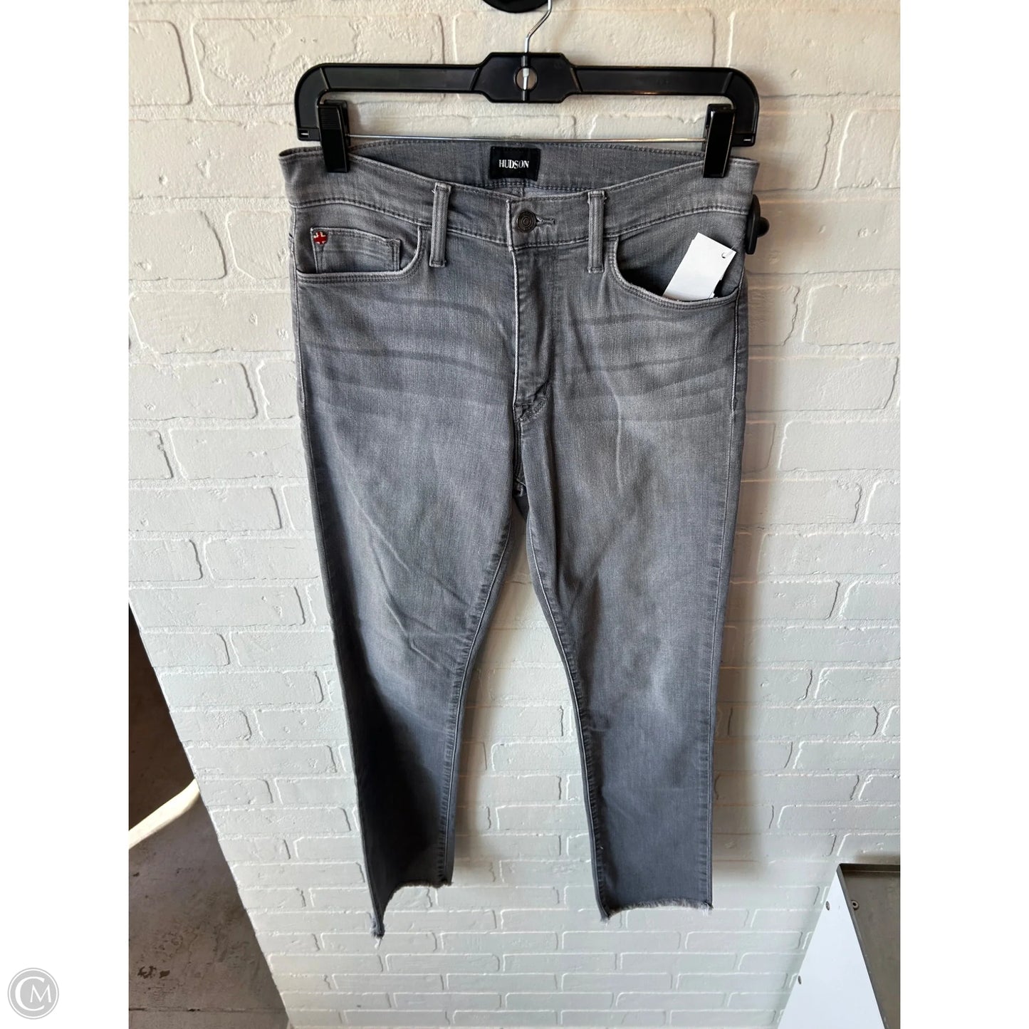 Jeans Boot Cut By Hudson In Grey Denim, Size: 6