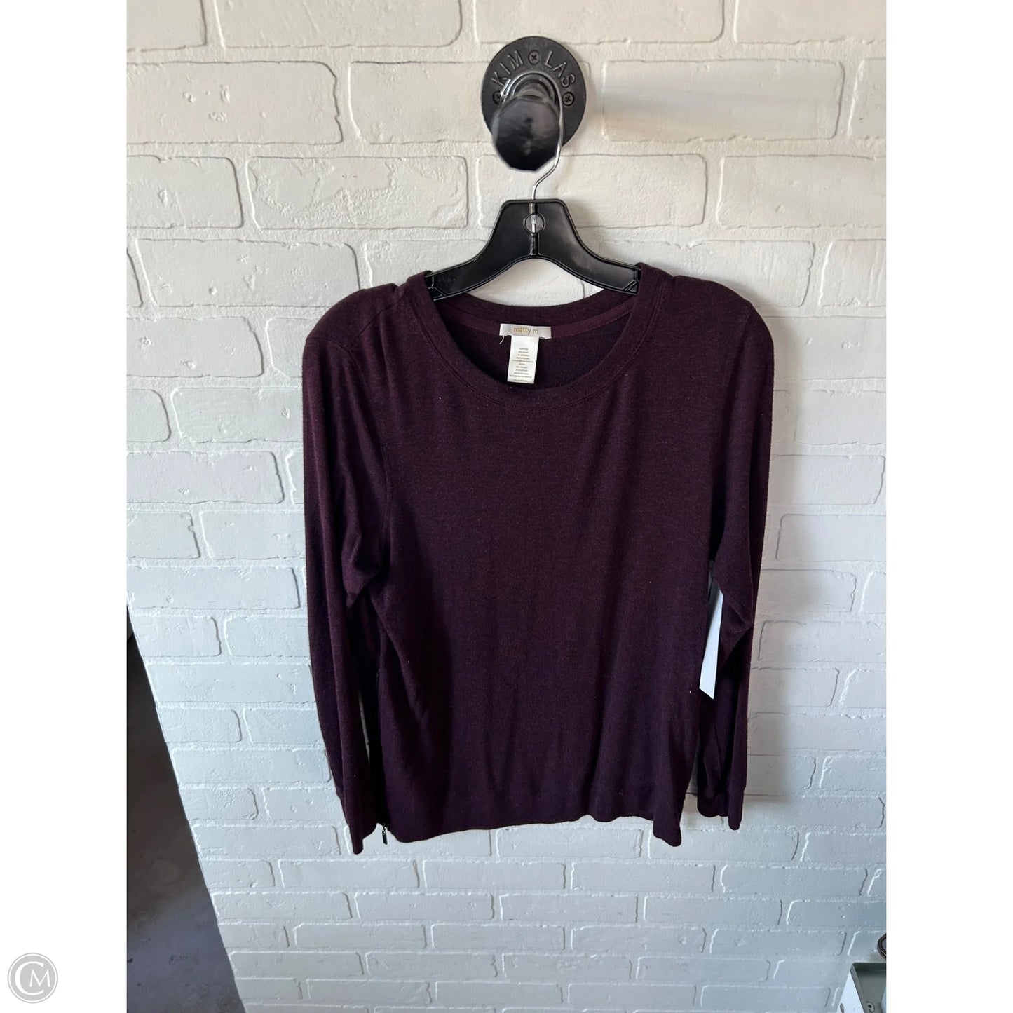 Top Long Sleeve By Matty M In Red, Size: M