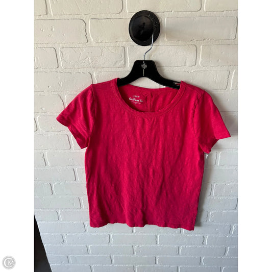 Top Short Sleeve Basic By J. Crew In Pink, Size: S