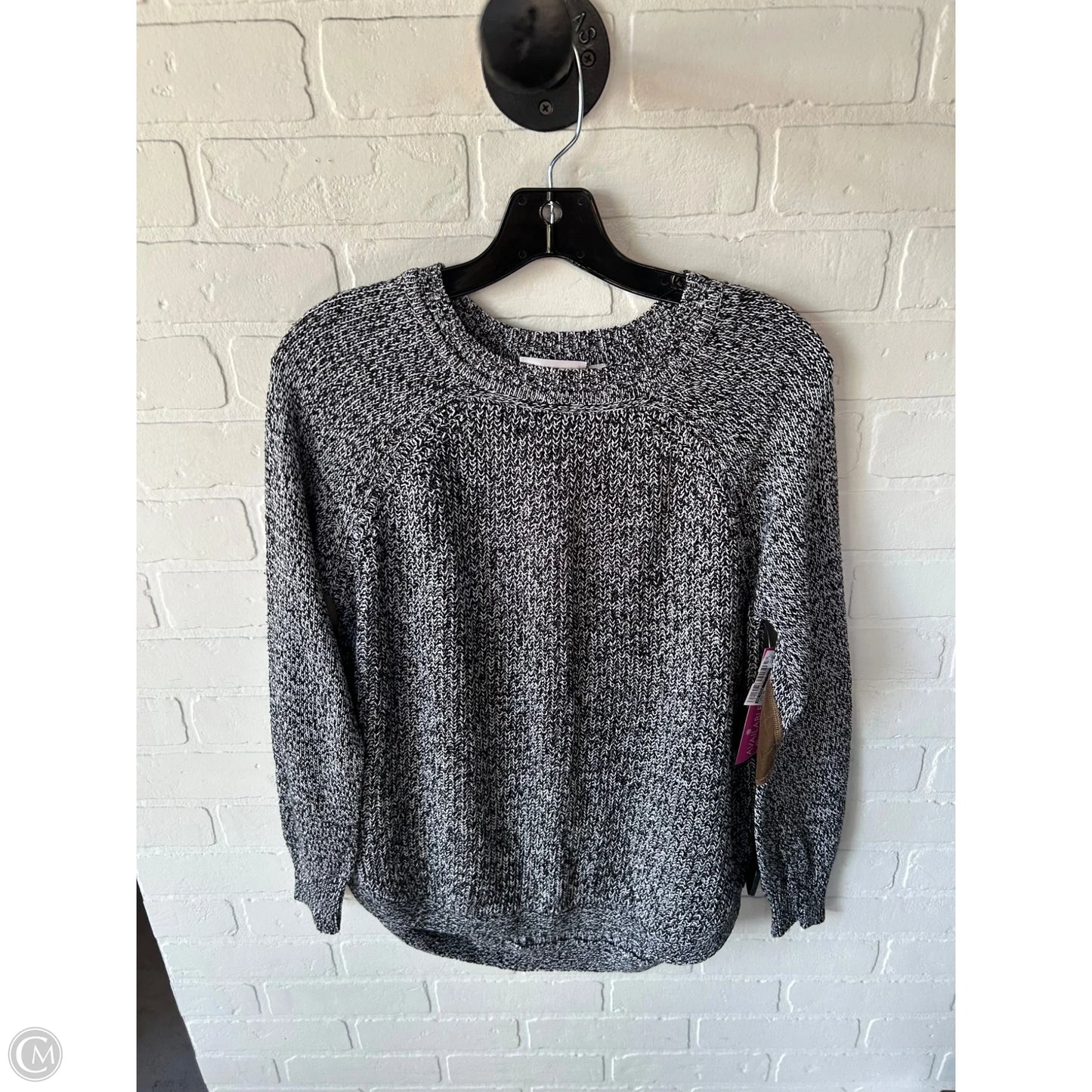 Sweater By Rd Style In Black & White, Size: M