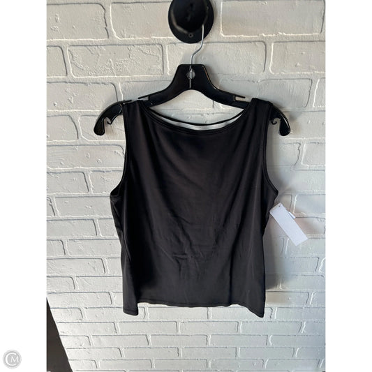 Top Sleeveless Basic By Talbots In Black, Size: L