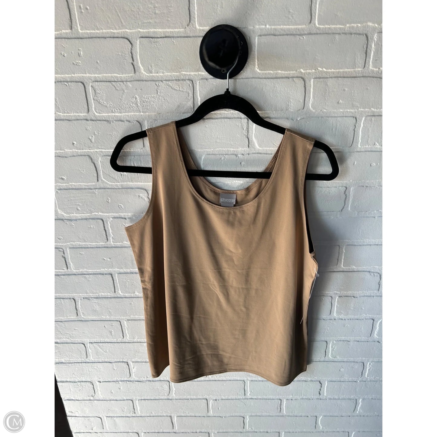 Top Sleeveless Basic By Chicos In Tan, Size: L