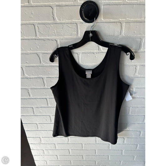 Top Sleeveless Basic By Chicos In Black, Size: L