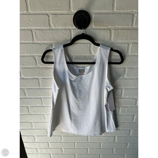 Top Sleeveless Basic By Chicos In White, Size: L