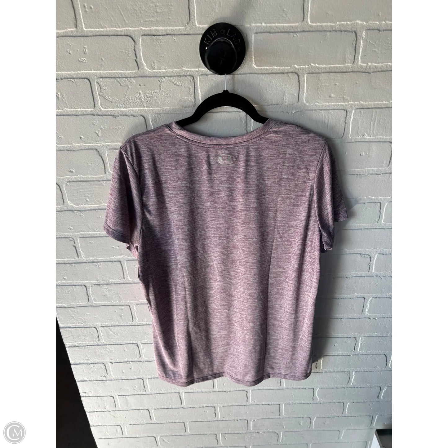 Athletic Top Short Sleeve By Under Armour In Purple, Size: Xl