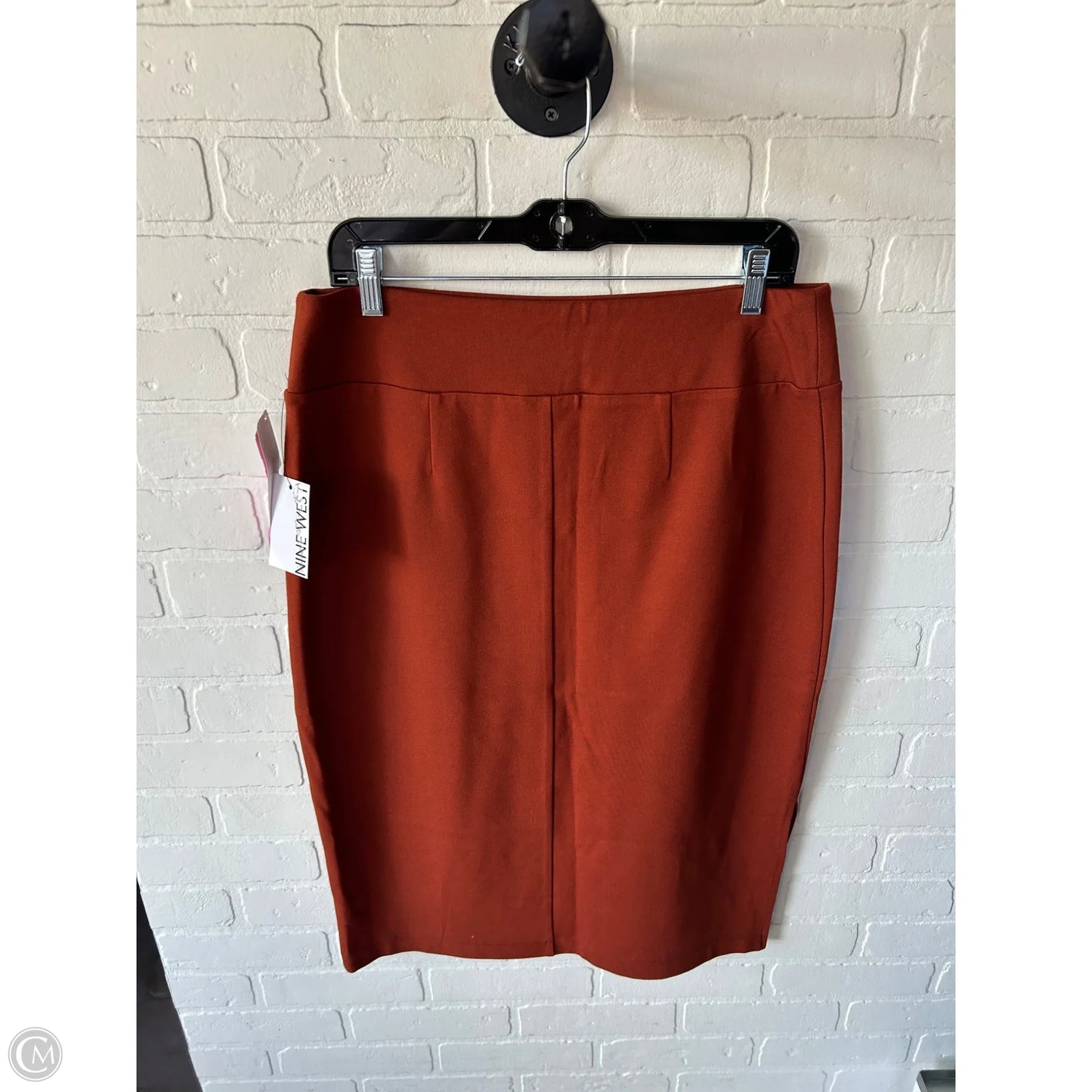 Skirt Midi By Nine West In Brown, Size: 12