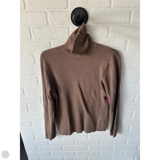 Sweater By Liz And Co In Tan, Size: Xl