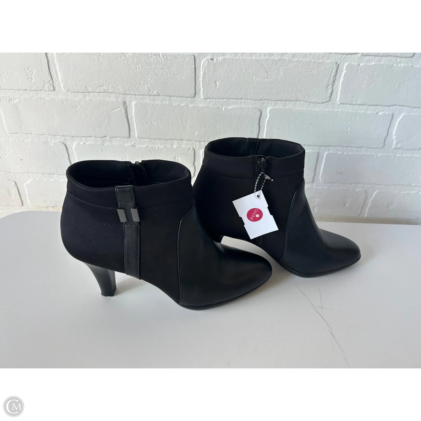 Boots Ankle Heels By Alfani In Black, Size: 7.5