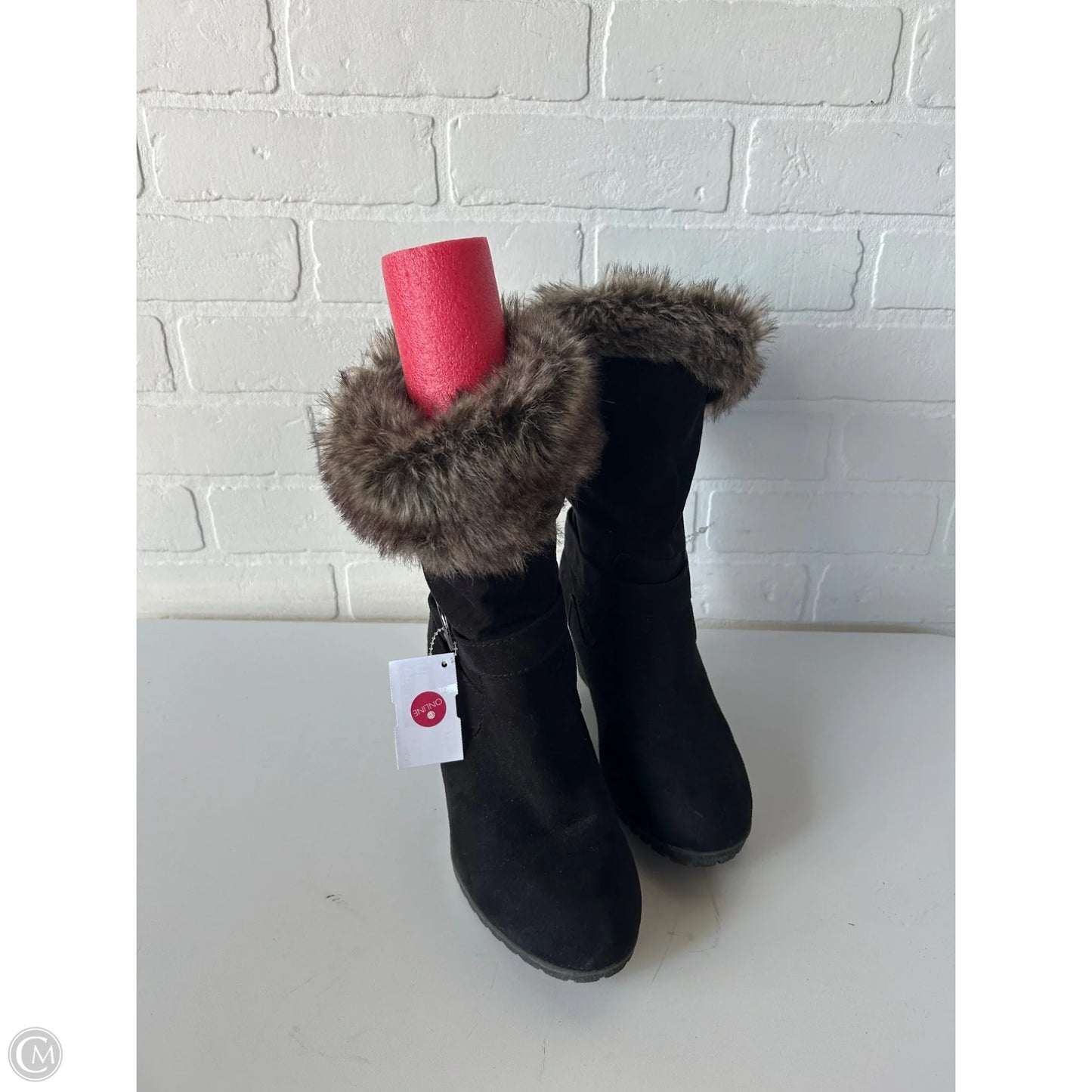 Boots Mid-calf Heels By Ana In Black, Size: 7.5
