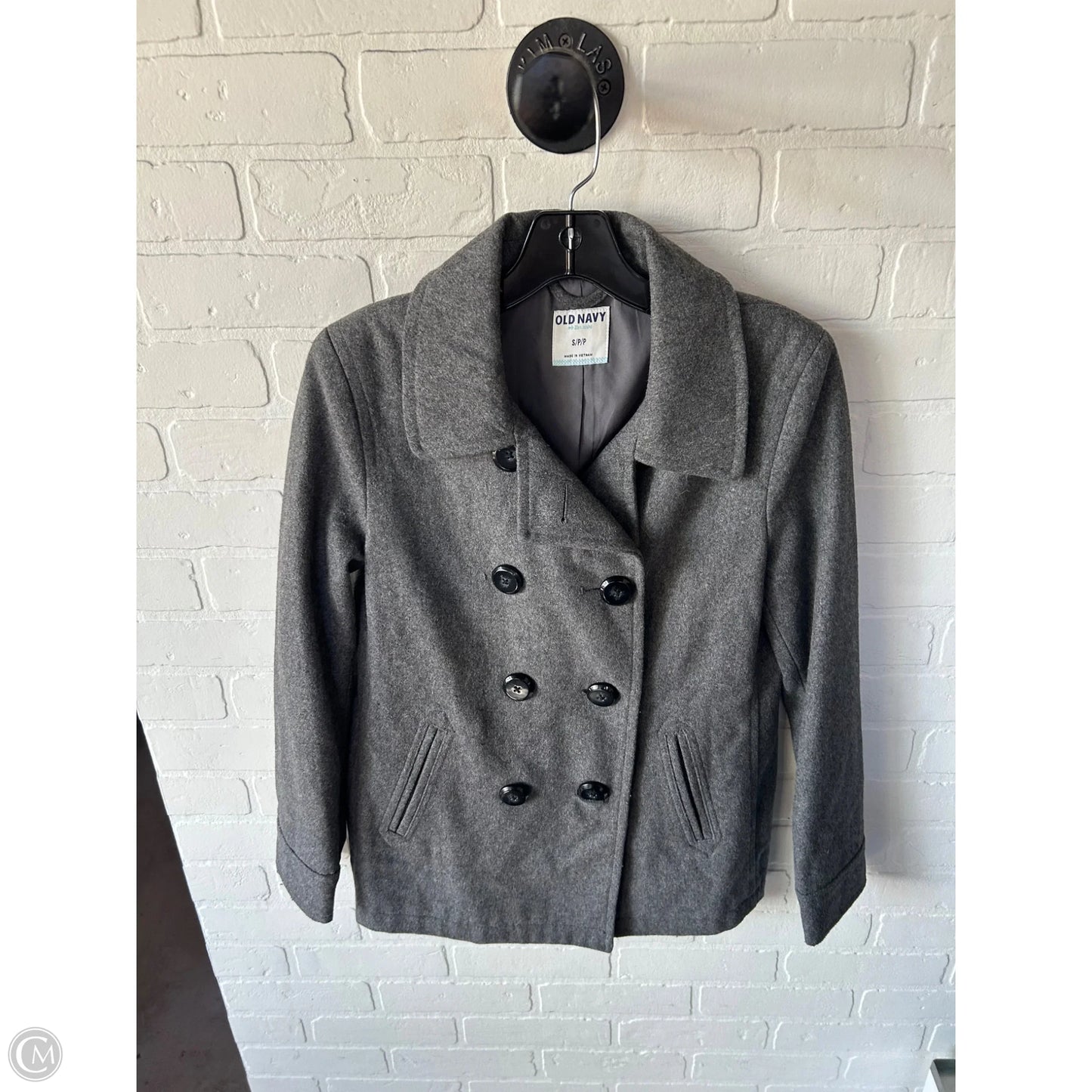 Coat Peacoat By Old Navy In Grey, Size: S