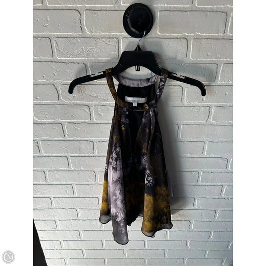 Top Sleeveless By Hunter Bell In Black & Grey, Size: S