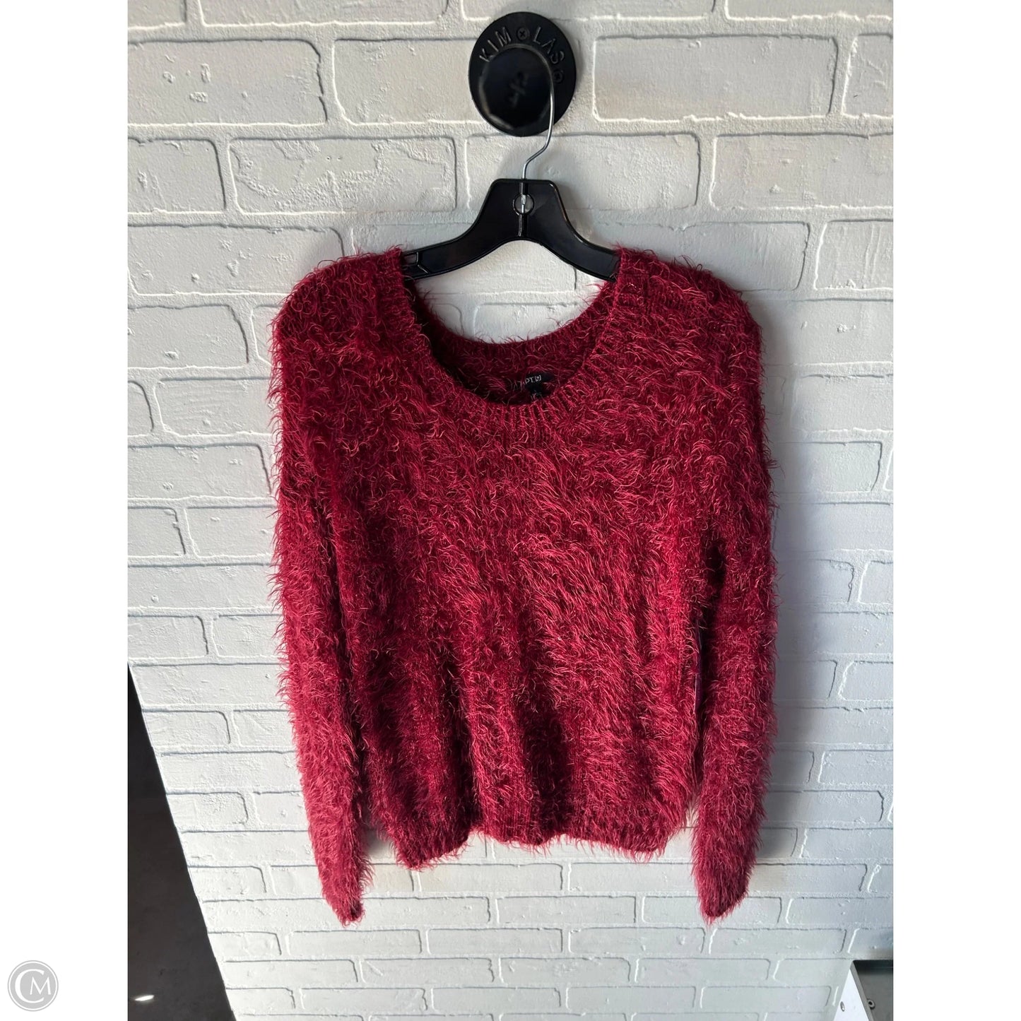 Sweater By Apt 9 In Red, Size: L