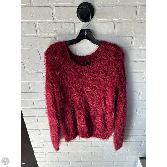 Sweater By Apt 9 In Red, Size: L