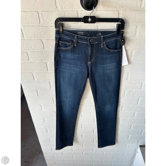 Jeans Straight By Adriano Goldschmied In Blue Denim, Size: 2