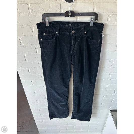 Pants Corduroy By 7 For All Mankind In Black, Size: 18