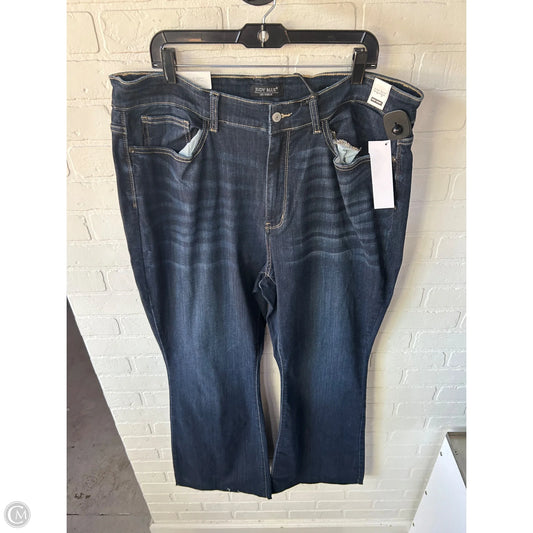 Jeans Flared By Judy Blue In Blue Denim, Size: 22