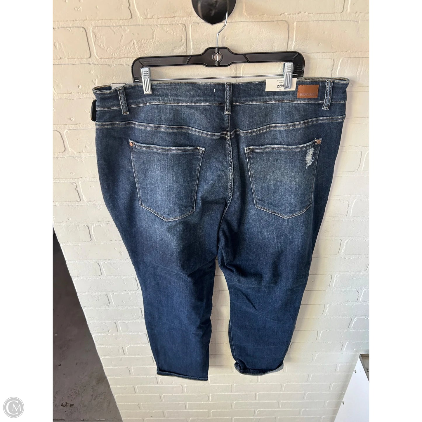 Jeans Boyfriend By Judy Blue In Blue Denim, Size: 22