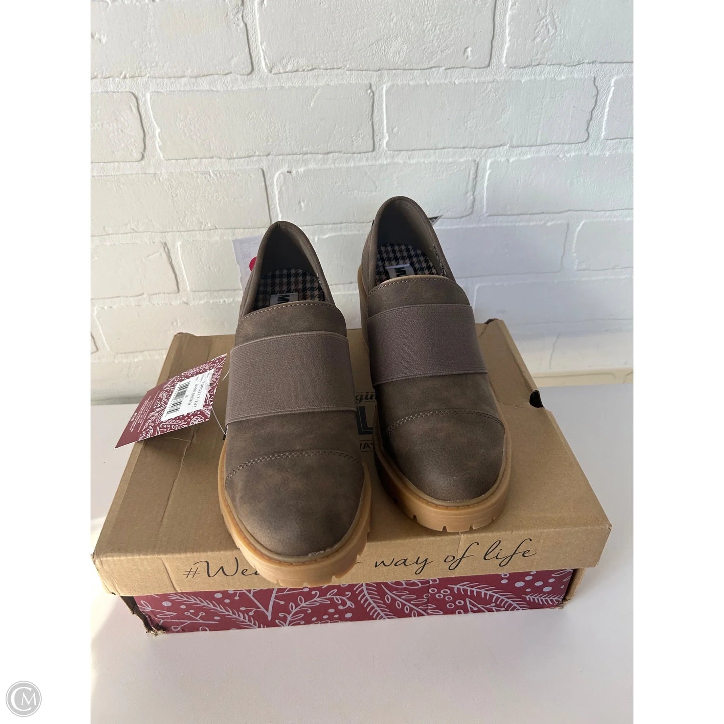 Shoes Heels Block By Muk Luks In Brown, Size: 8