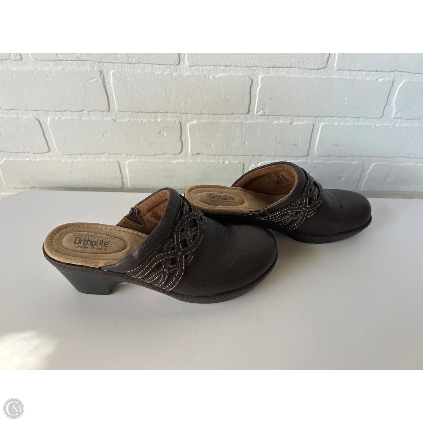 Shoes Heels Block By Croft And Barrow In Brown, Size: 8