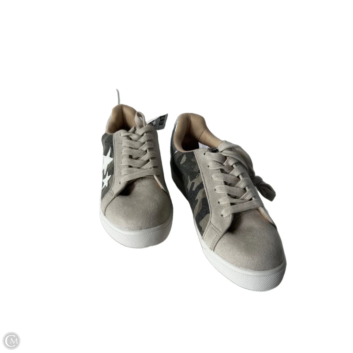 Shoes Sneakers By Soda In Green & Tan, Size: 9