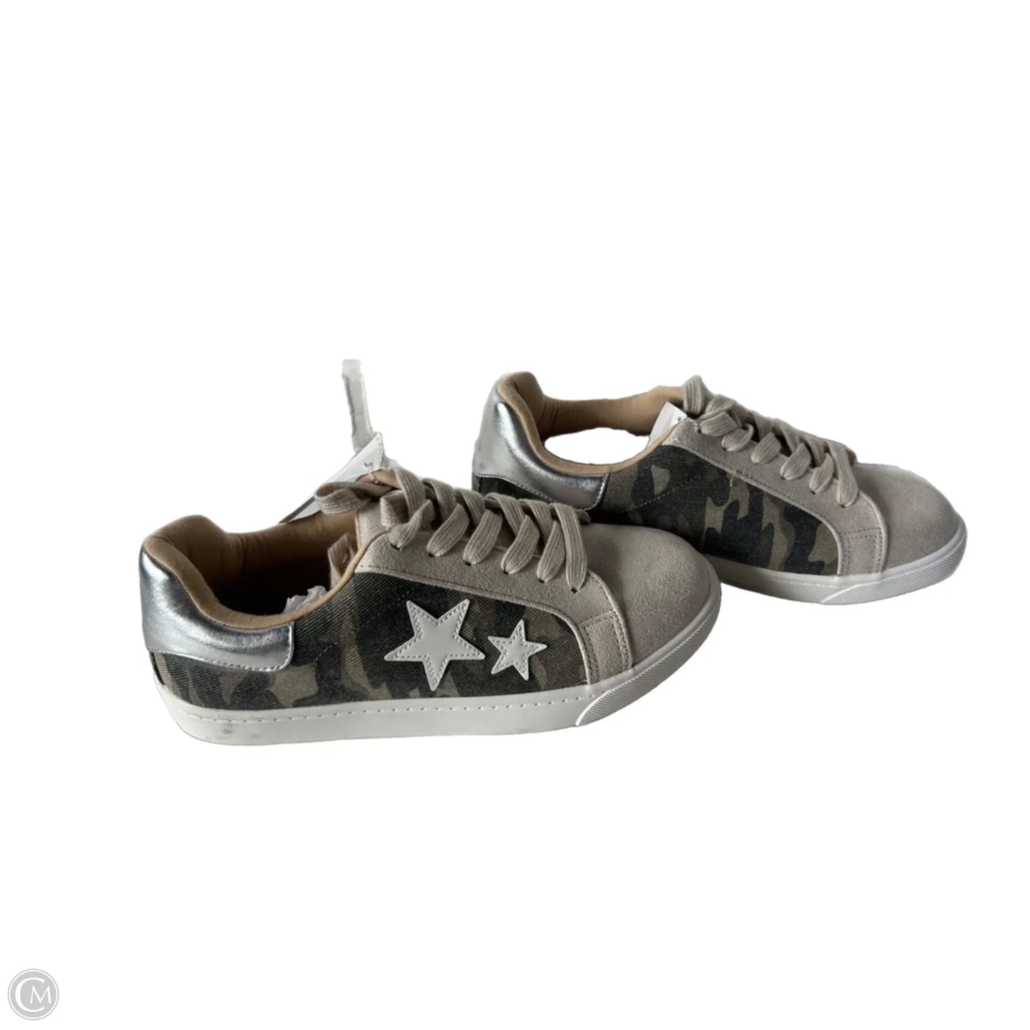 Shoes Sneakers By Soda In Green & Tan, Size: 9