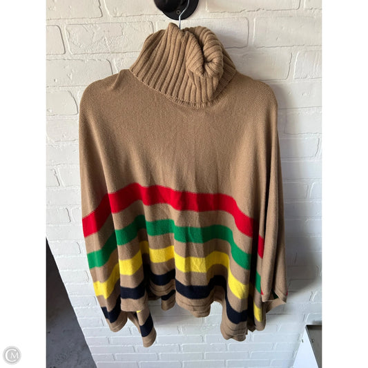 Poncho By Lauren By Ralph Lauren In Tan, Size: L