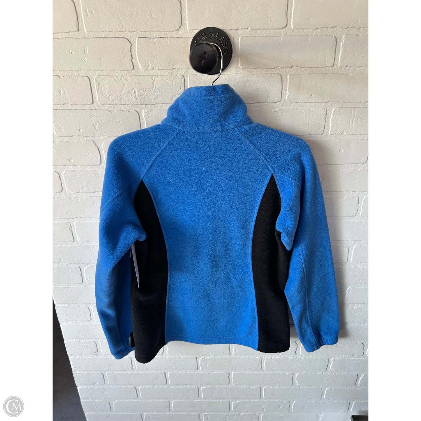 Jacket Fleece By Columbia In Black & Blue, Size: S