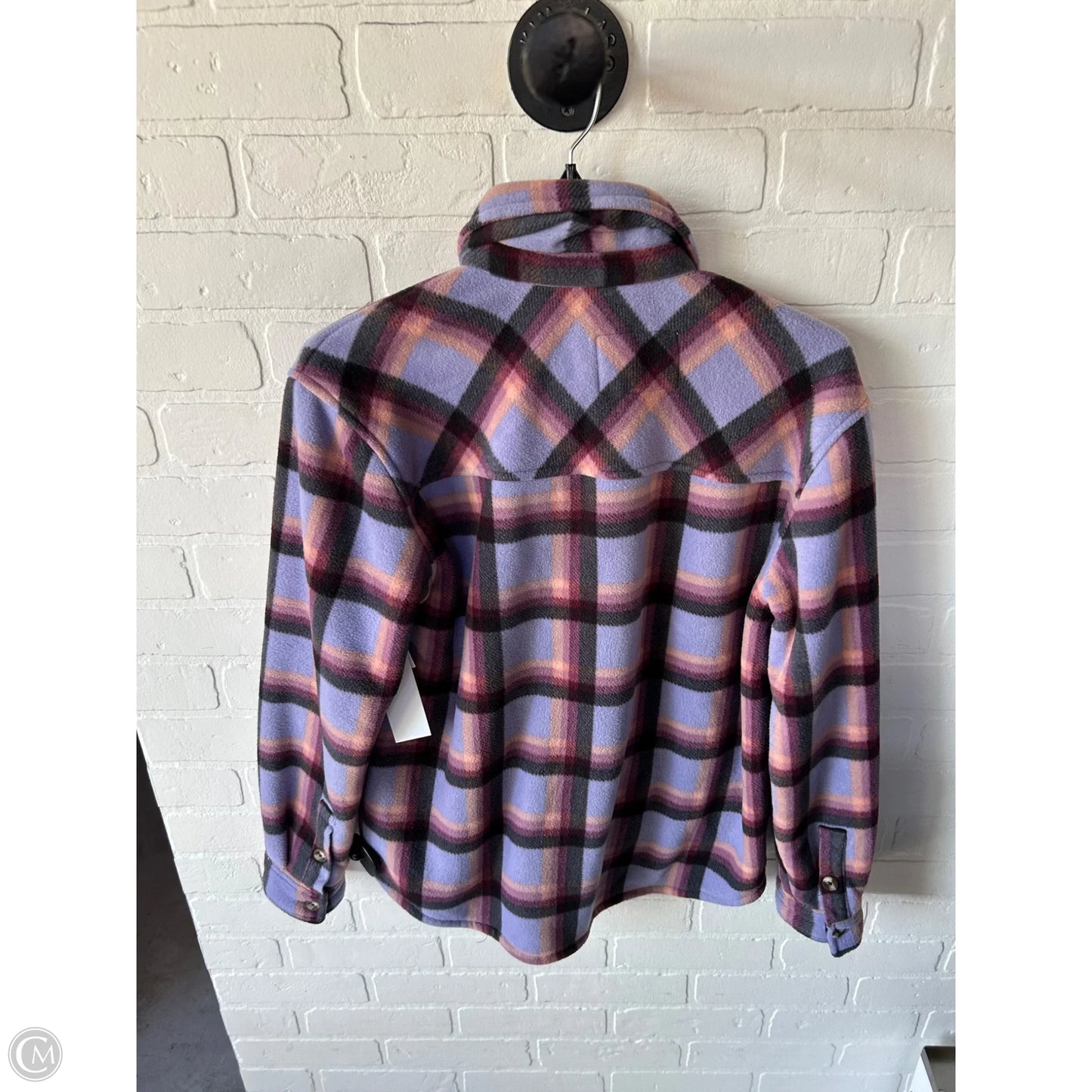 Jacket Shirt By Sage In Purple, Size: S
