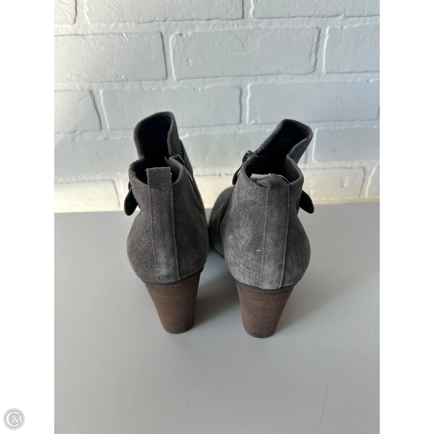 Boots Ankle Heels By Michael Shannon In Grey, Size: 11