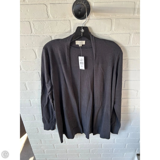 Sweater Cardigan By Loft In Grey, Size: M