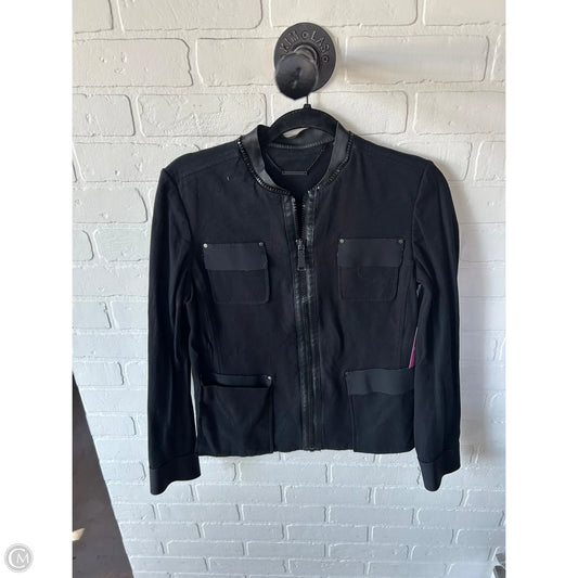 Jacket Moto By Elie Tahari In Black, Size: M