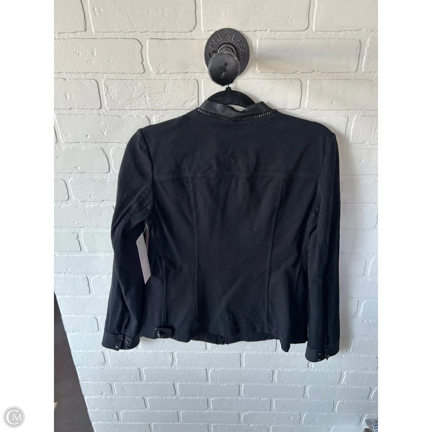 Jacket Moto By Elie Tahari In Black, Size: M