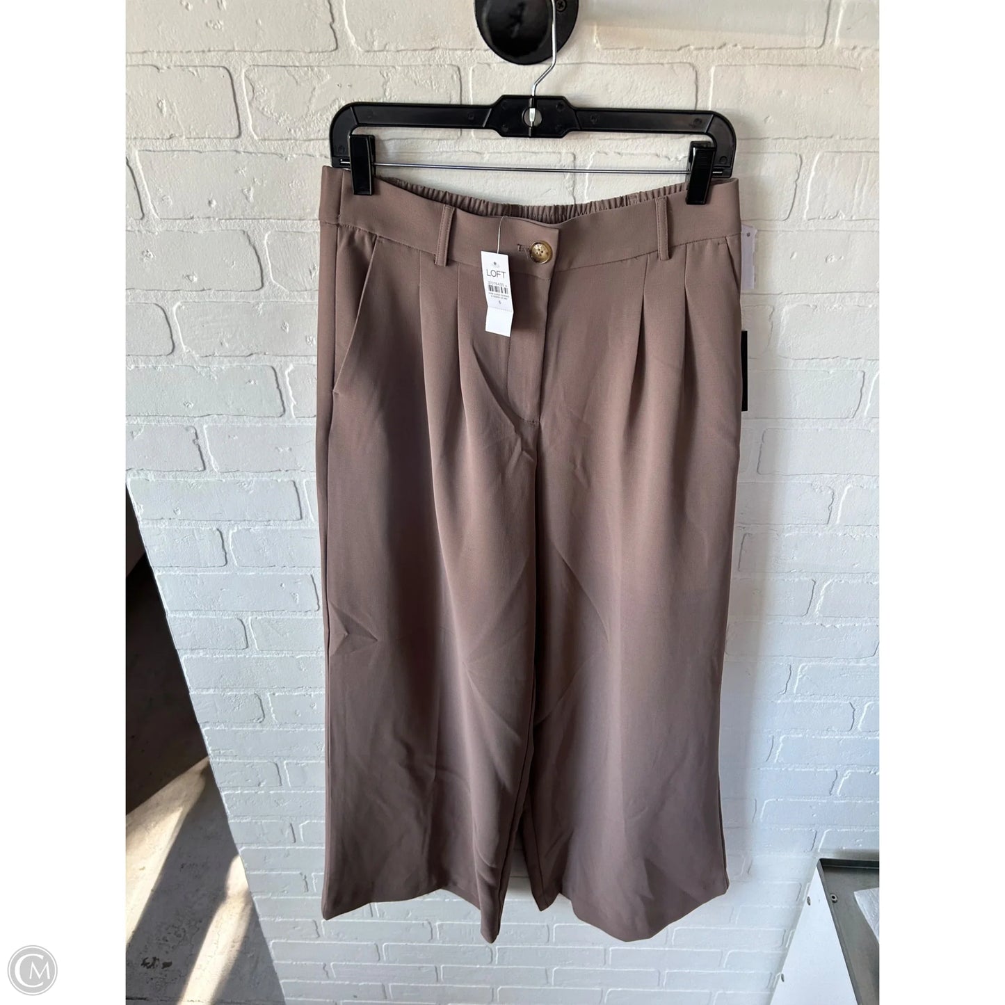 Pants Wide Leg By Loft In Brown, Size: 6