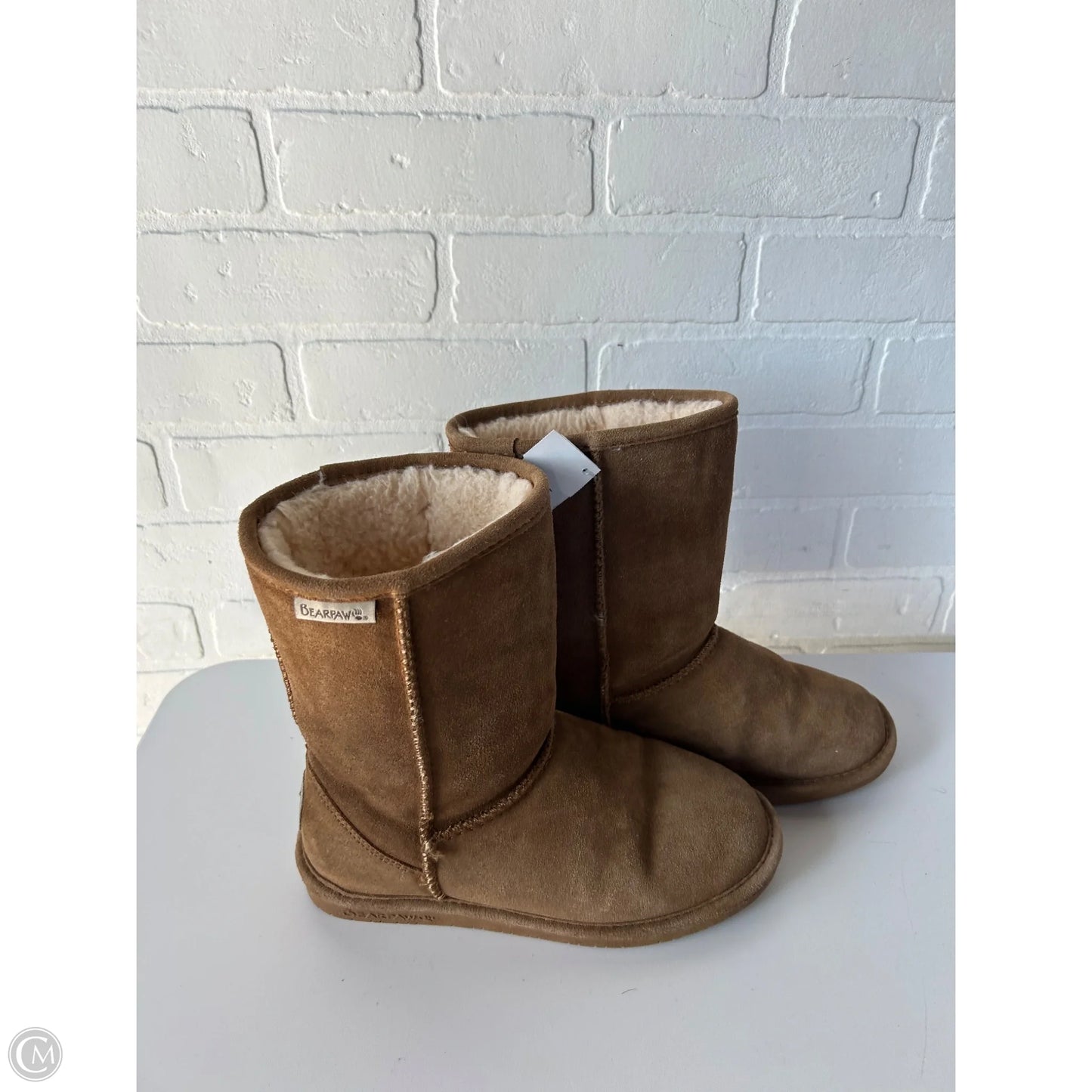 Boots Mid-calf Flats By Bearpaw In Brown, Size: 8