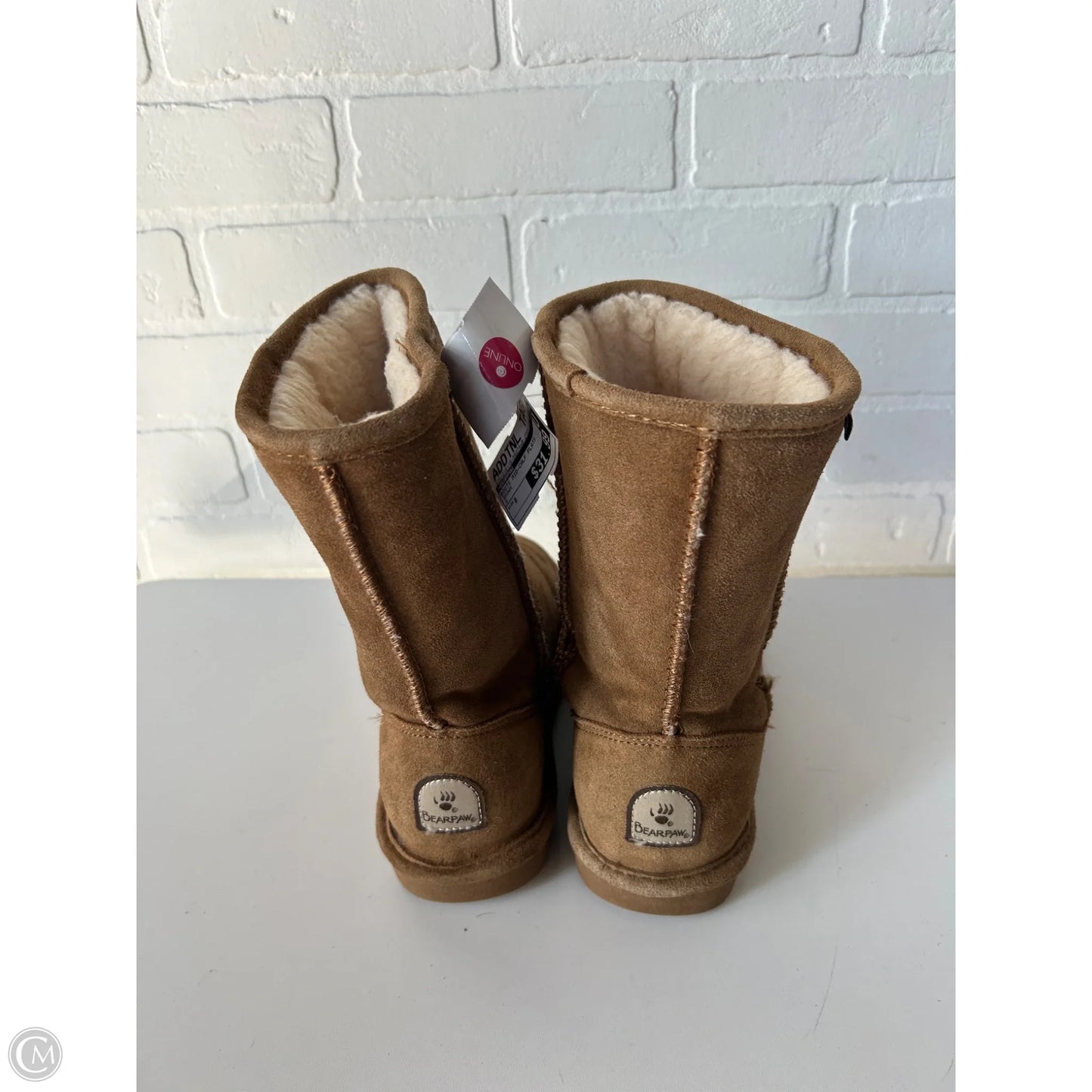 Boots Mid-calf Flats By Bearpaw In Brown, Size: 8