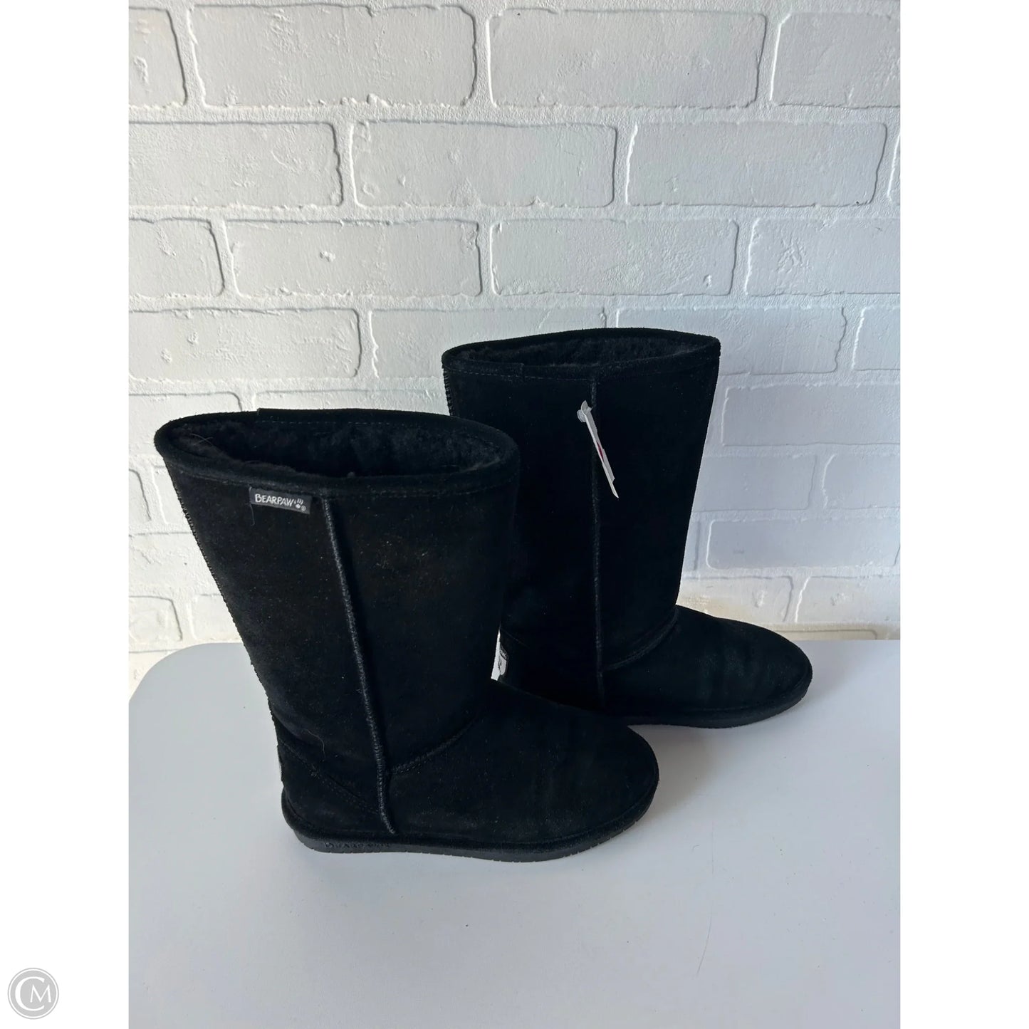 Boots Mid-calf Flats By Bearpaw In Black, Size: 8