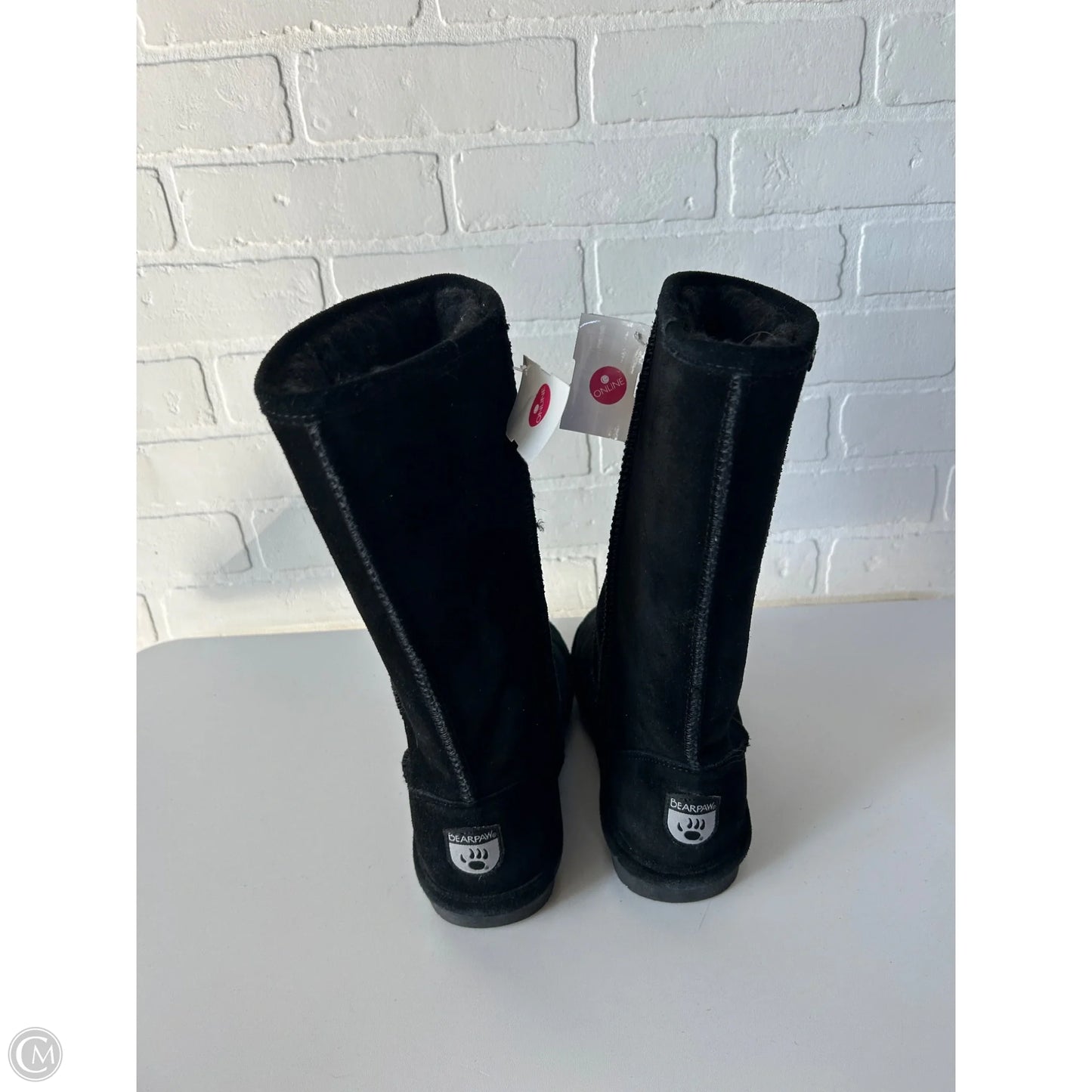 Boots Mid-calf Flats By Bearpaw In Black, Size: 8