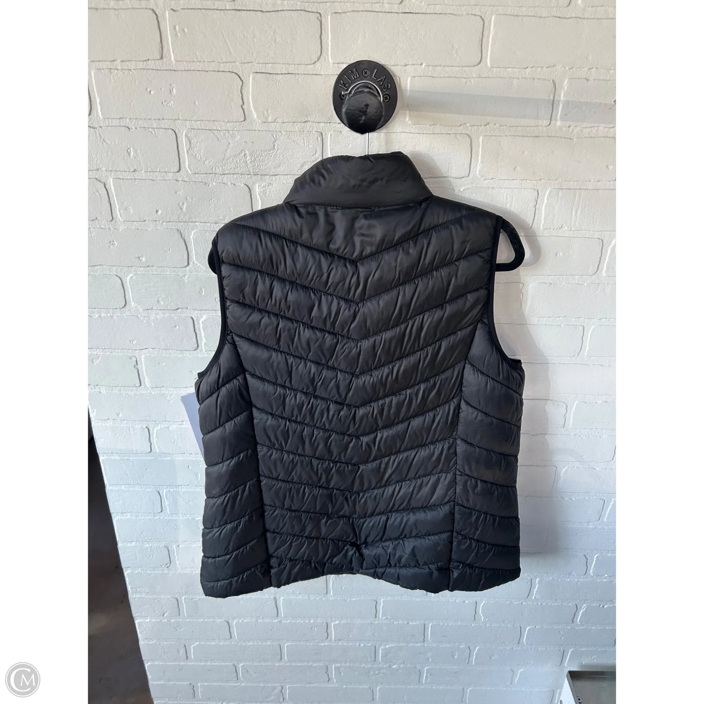 Vest Puffer & Quilted By Clothes Mentor In Black, Size: L