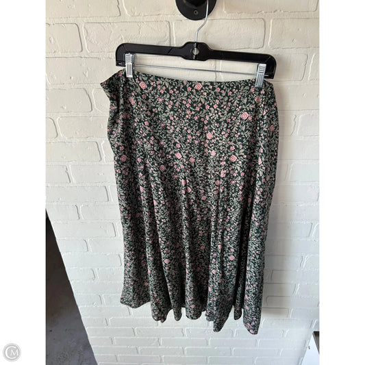 Skirt Midi By Lc Lauren Conrad In Green & Pink, Size: 18