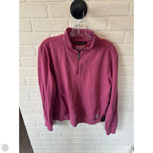 Sweatshirt Collar By Carhartt In Pink, Size: S