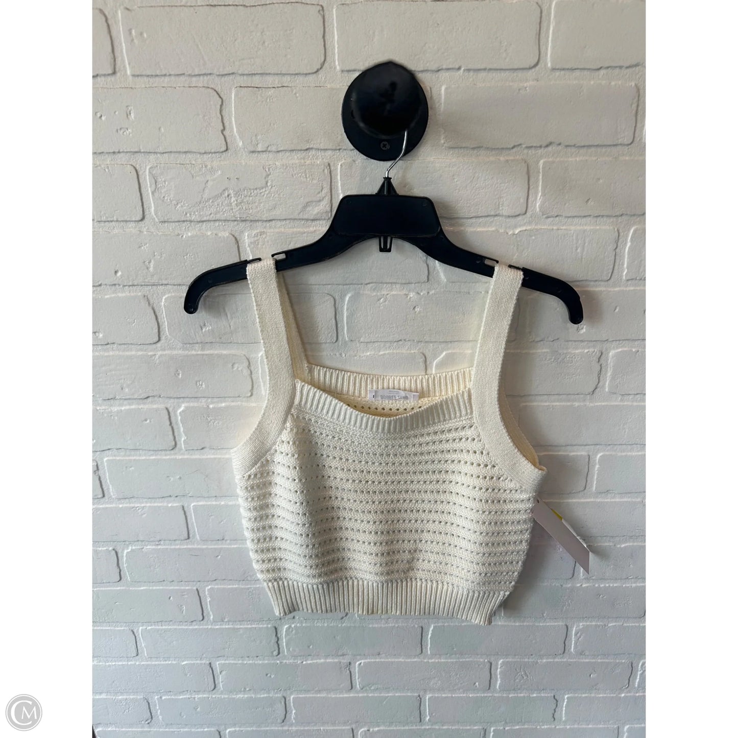Vest Sweater By Double Zero In Cream, Size: S