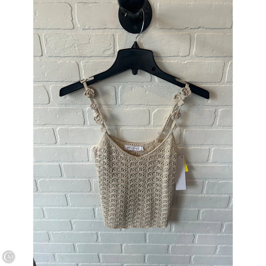 Top Sleeveless By All In Favor In Tan, Size: Xs