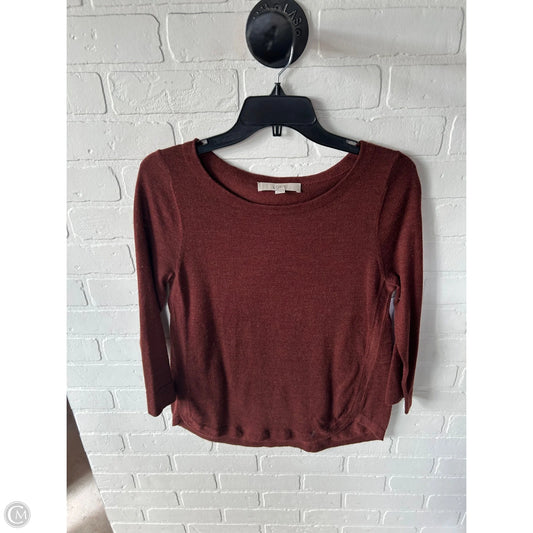 Sweater By Loft In Brown, Size: S