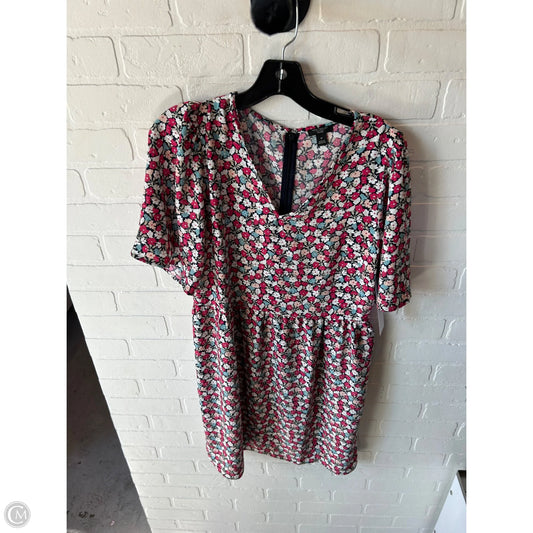 Dress Casual Short By Ann Taylor In Blue & Pink, Size: Mp