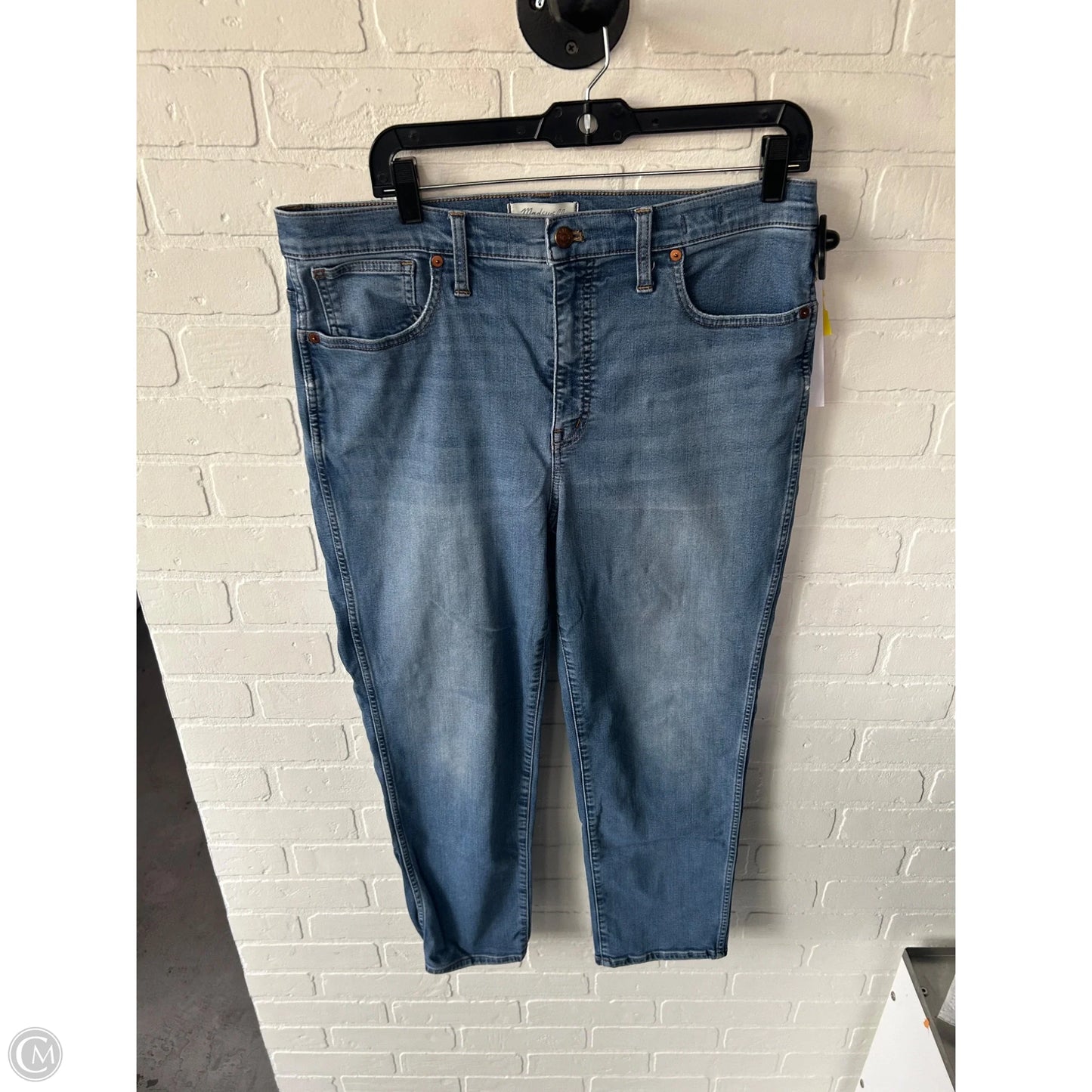 Jeans Skinny By Madewell In Blue Denim, Size: 12