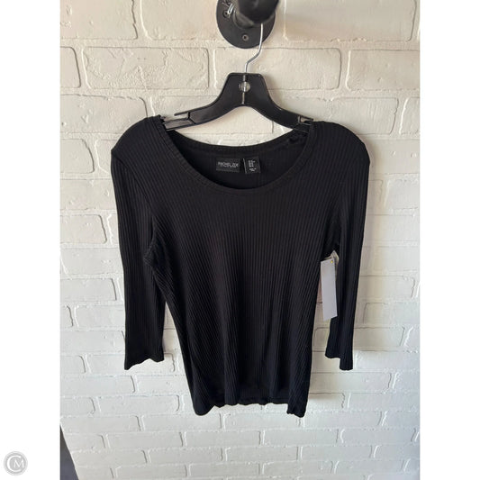 Top 3/4 Sleeve Basic By Rachel Zoe In Black, Size: M