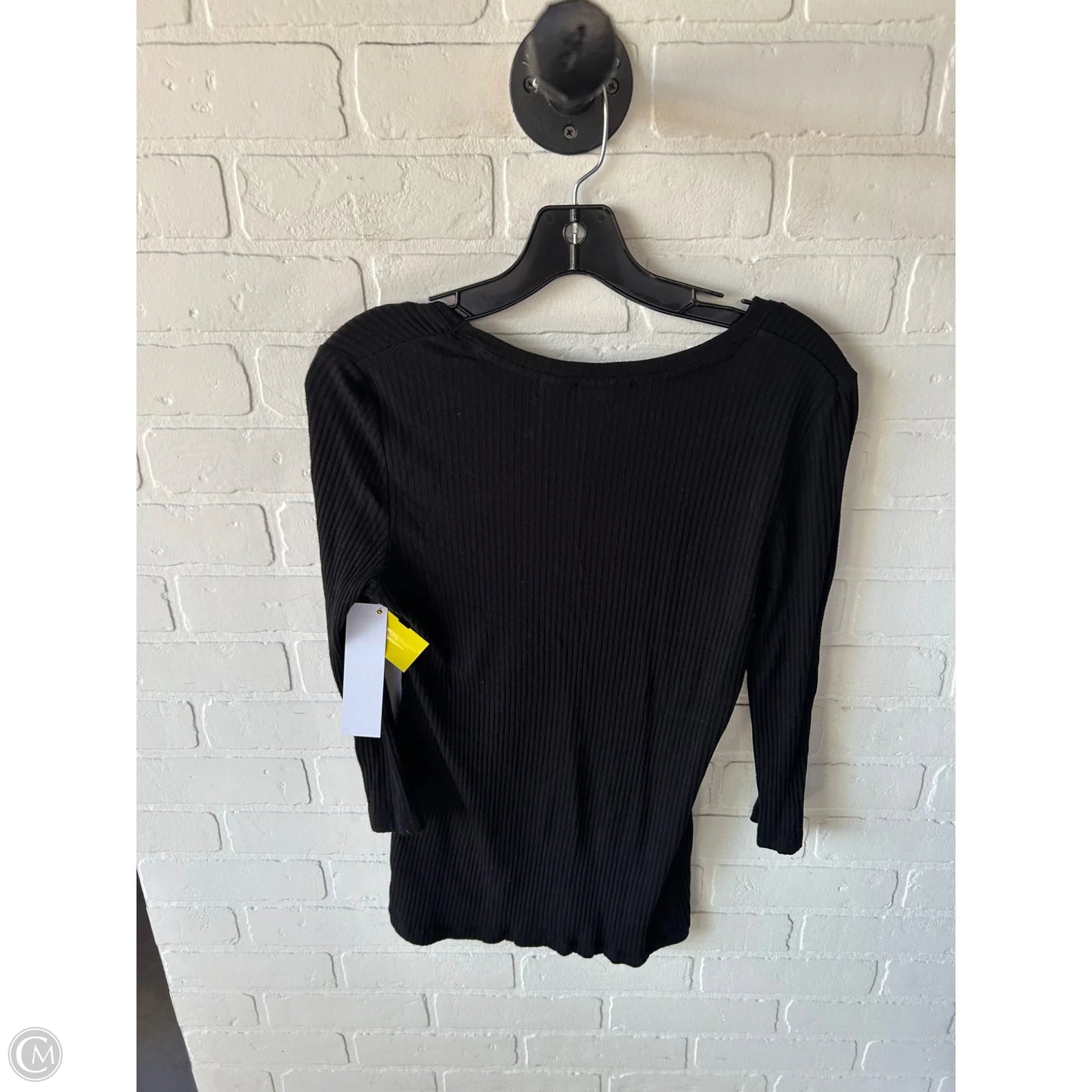 Top 3/4 Sleeve Basic By Rachel Zoe In Black, Size: M