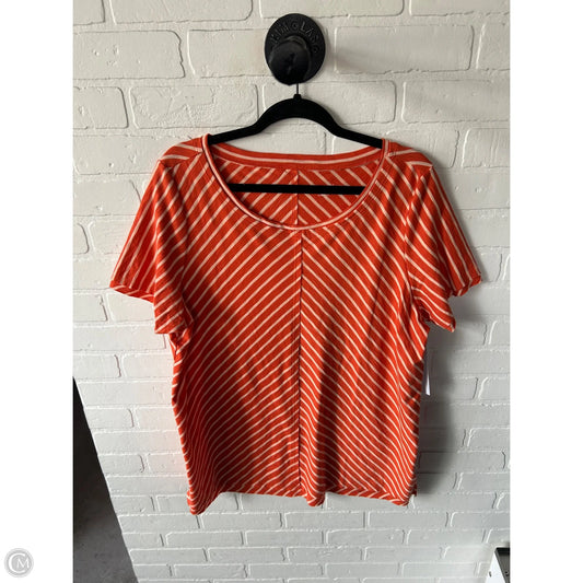 Top Short Sleeve By Soft Surroundings In Orange, Size: Xl